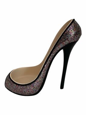 Wild Eye Designs Wine Bottle Holder High Heel Stiletto Shoe Sparkle Bling
